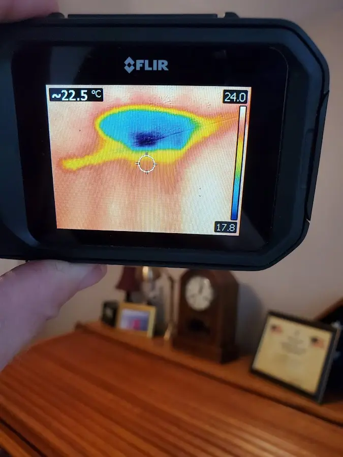 Thermal imaging inspection for water damage in Milford